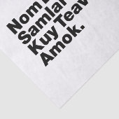 Cambodja / Khmer Street Food Tissuepapier (Detail)