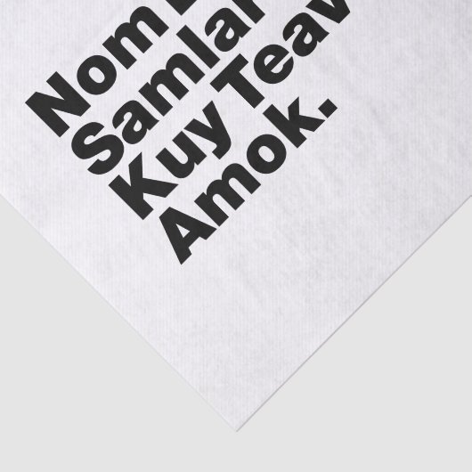 Cambodja / Khmer Street Food Tissuepapier (Detail)