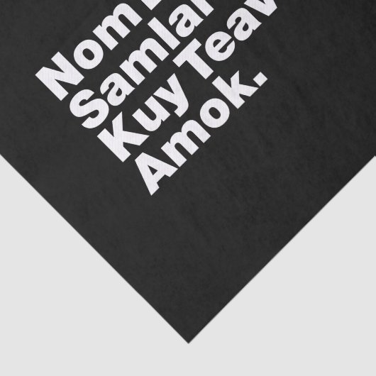 Cambodja / Khmer Street Food Tissuepapier (Detail)