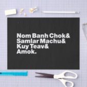 Cambodja / Khmer Street Food Tissuepapier (Craft)