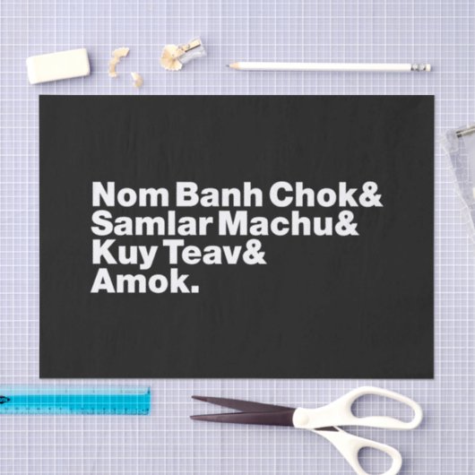 Cambodja / Khmer Street Food Tissuepapier (Craft)