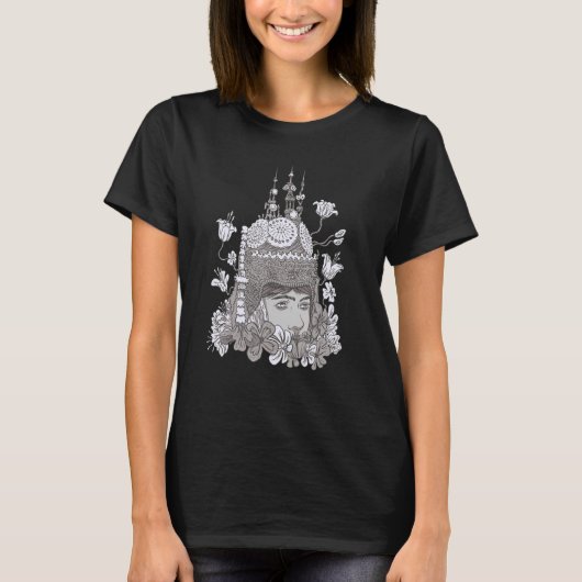 Cambodja Khmer Traditional Dance Apsara T-shirt (Voorkant)