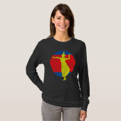 Cambodja Khmer Traditional Dance Apsara T-shirt (Voorkant volledig)