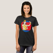 Cambodja Khmer Traditional Dance Apsara T-shirt (Voorkant volledig)