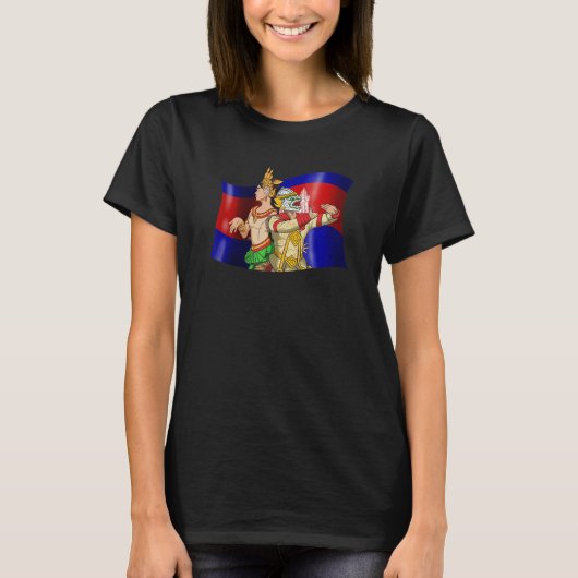 Cambodja Khmer Traditional Dance Reamker T-shirt (Voorkant)