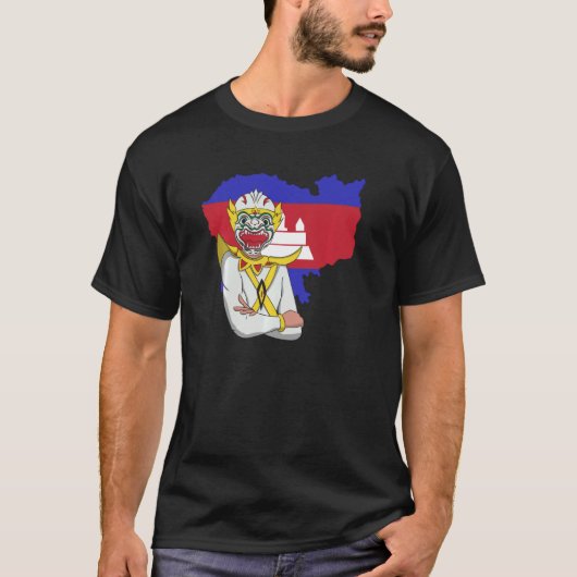 Cambodja Khmer Traditional Dance Reamker T-shirt (Voorkant)
