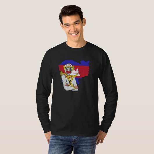 Cambodja Khmer Traditional Dance Reamker T-shirt (Voorkant volledig)