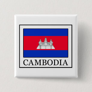 Cambodja knoop vierkante button 5,1 cm