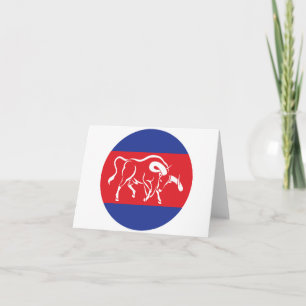 Cambodja Kouprey Cambodjaanse nationale dierenvlag Kaart
