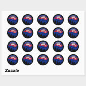 Cambodja Lips Pride Root Flag Ronde Sticker (Vel)