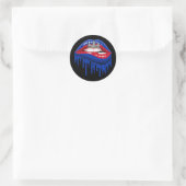 Cambodja Lips Pride Root Flag Ronde Sticker (Tas)