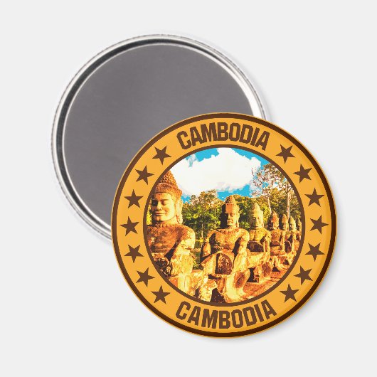 Cambodja Magneet (Voorkant / Achterkant)