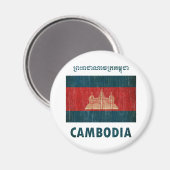  Cambodja Magneet (Voorkant / Achterkant)