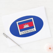 Cambodja Ovale Sticker (Envelop)