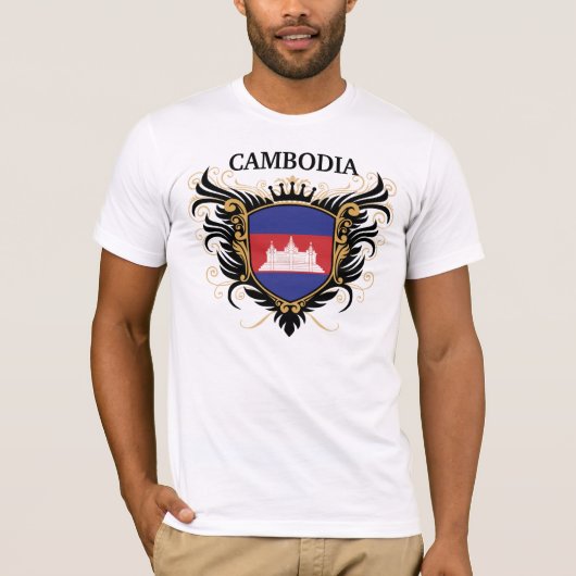 Cambodja [personaliseren] t-shirt (Voorkant)