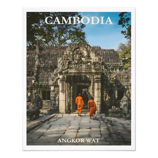  Cambodja-poster Foto Afdruk (Voorkant)