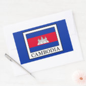Cambodja Rechthoekige Sticker (Envelop)