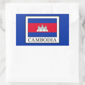 Cambodja Rechthoekige Sticker (Tas)