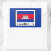 Cambodja Rechthoekige Sticker (Tas)