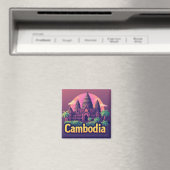 🧲 Cambodja Reis Herinnering Vakantie Herinnering Magneet (Insitu (Vaatwasser))