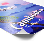 Cambodja "Reis naar avontuur" Foto Afdruk (Hoek)