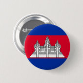 Cambodja Ronde Button 5,7 Cm (Voorkant /achterkant)