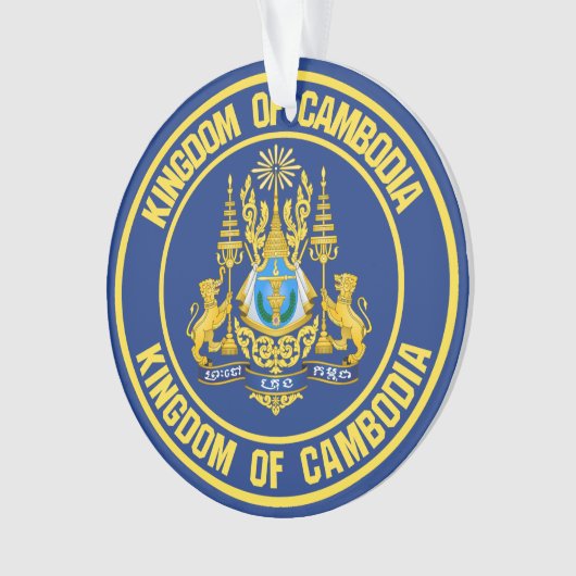 Cambodja-ronde Ornament (voorkant)