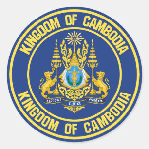 Cambodja-ronde Ronde Sticker