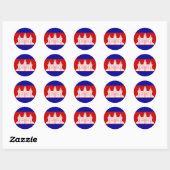 cambodja ronde sticker (Vel)