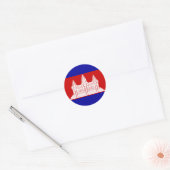 cambodja ronde sticker (Envelop)