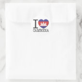 Cambodja Ronde Sticker (Tas)