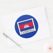 Cambodja Ronde Sticker (Envelop)