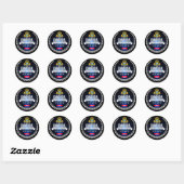 Cambodja Ronde Sticker (Vel)
