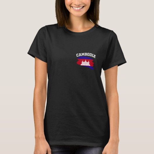 Cambodja Souvenirs Pnomh Penh Vakantie Cambodjaans T-shirt (Voorkant)