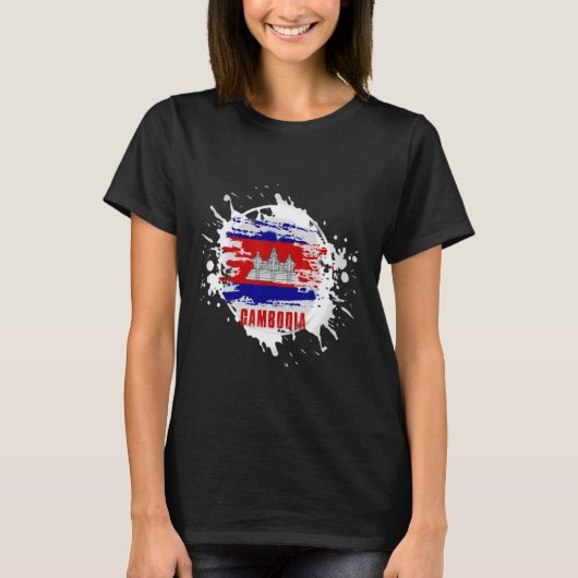 Cambodja Splash T-shirt (Voorkant)