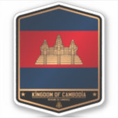 Cambodja Sticker (Voorkant)