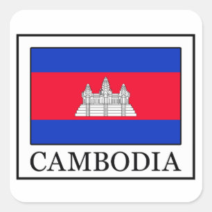 Cambodja-Sticker Vierkante Sticker