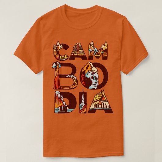 Cambodja T-shirt (Design voorkant)