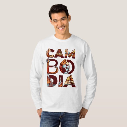 Cambodja T-shirt (Voorkant volledig)