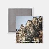 Cambodja Tempel Ruïnes Magneet (Voorkant / Achterkant)