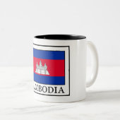 Cambodja Tweekleurige Koffiemok (Voorkant rechts)