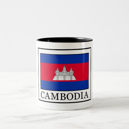 Cambodja Tweekleurige Koffiemok (Center)