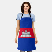 Cambodja vlag All-Over Print Apron Schort (Gedragen)