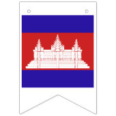 Cambodja-vlag Emblem Vlaggetjes (Tweede vlag)