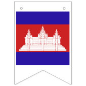 Cambodja-vlag Emblem Vlaggetjes (Eerste vlag)