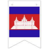 Cambodja-vlag Emblem Vlaggetjes (Derde vlag)
