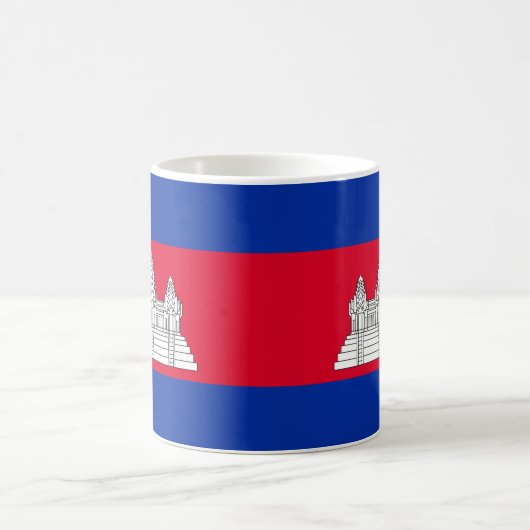 Cambodja Vlag Keramische Mok (Center)