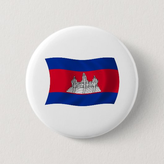 Cambodja Vlag Knop Ronde Button 5,7 Cm (Voorkant)