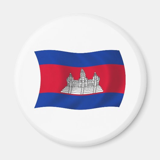 Cambodja Vlag Magneet (Voorkant)