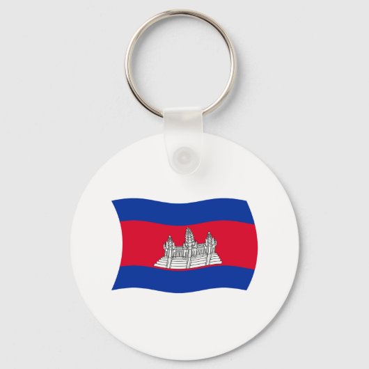 Cambodja Vlag Sleutelhanger (Voorkant)